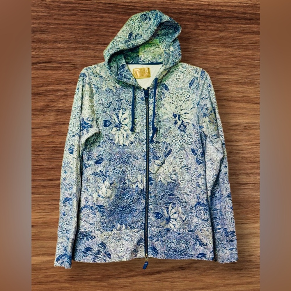 EUC Buffalo David Bitton
Men's Relaxed Fit Katan Hoodie SZ M blue/white/silver